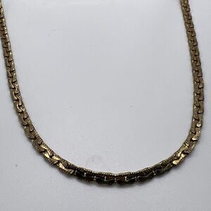 Vintage H-A Vendome Long Flat Chain Necklace